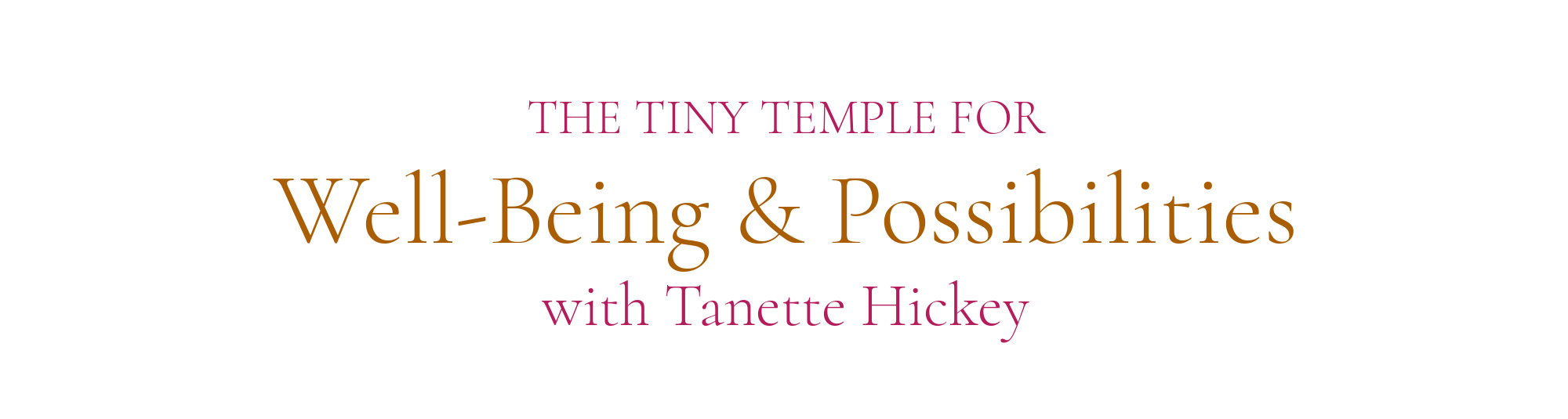 The Tiny Temple For Wellbeing & Possibilities